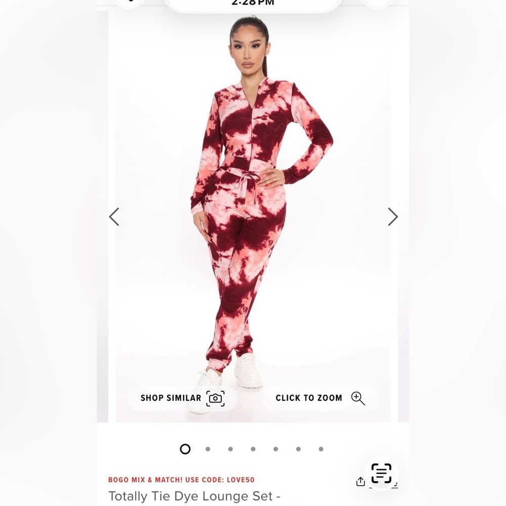 Fashion Nova Tie-Dye set